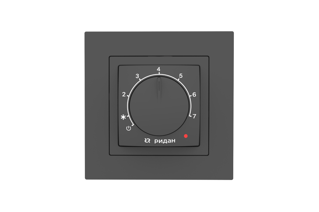 21RT0102R_Twist черный.png | Терморегулятор Ридан Twist | официальный сайт Danfoss Россия