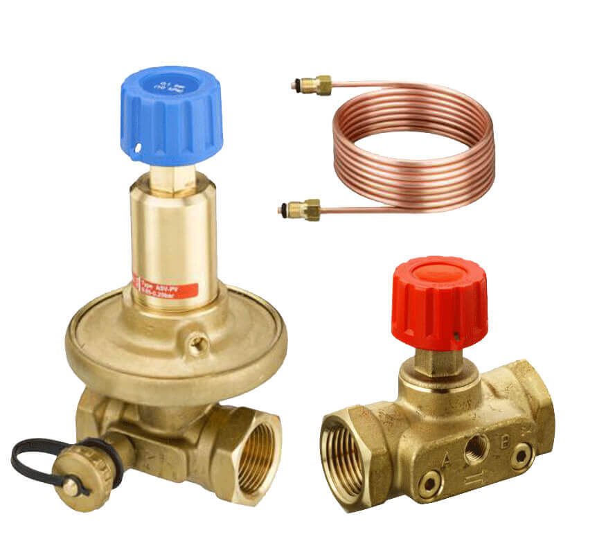 Danfoss Комплект автоматических балансировочных клапанов APT ASV-PV ...