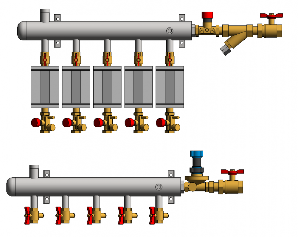 TDU right.png | Узел распределительный этажный TDU.3 Данфосс (Danfoss) | официальный сайт Danfoss Россия