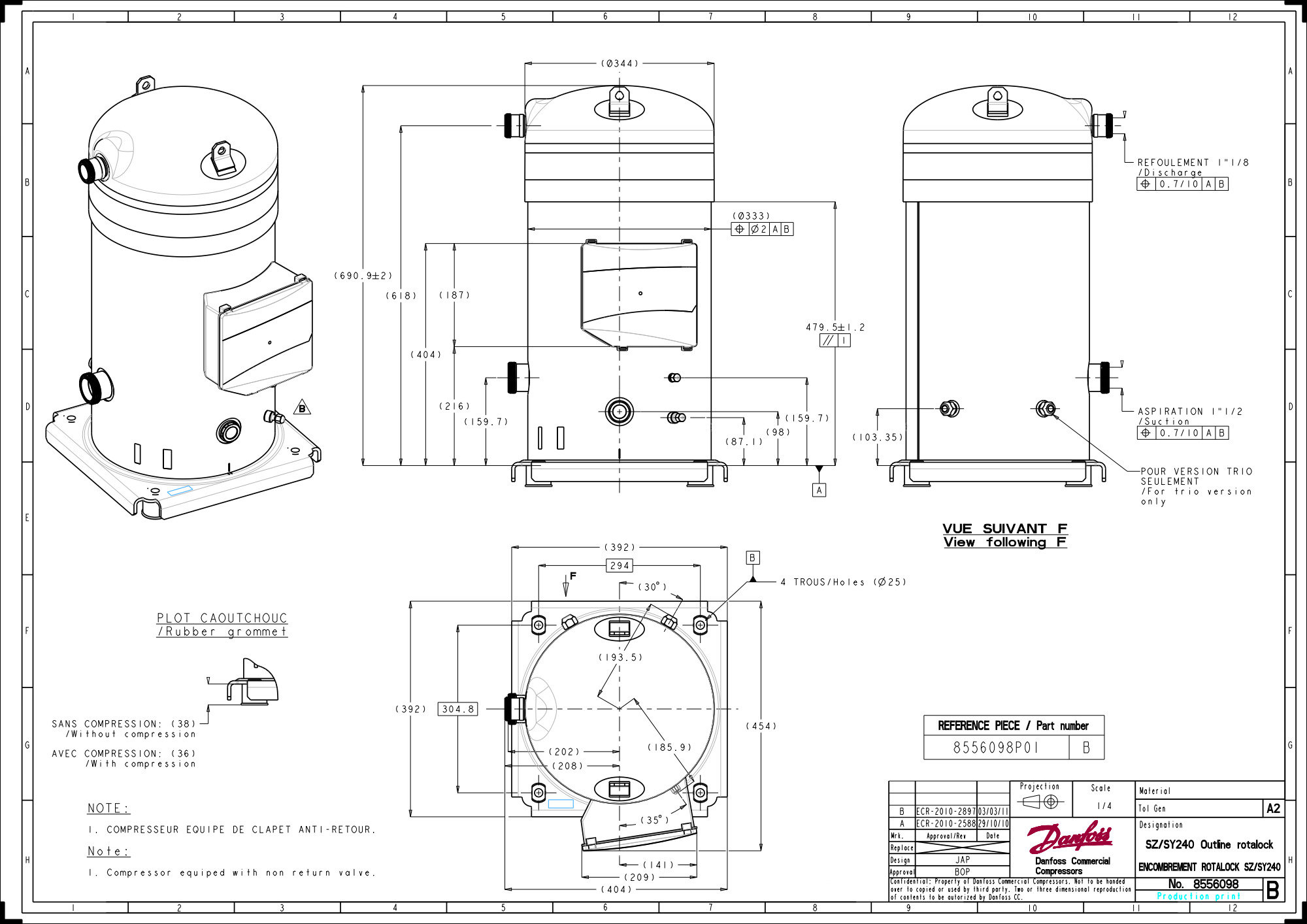 IMG026386493797_preview.jpg | SY — Герметичные спиральные компрессоры, R22, R134a, R407C Данфосс (Danfoss) | официальный сайт Danfoss Россия