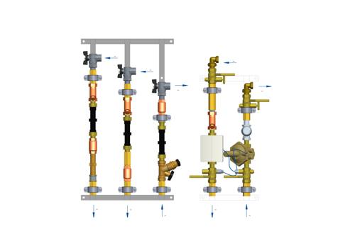 совмещенная шксов-1р.png | Совмещенная квартирная станция ШКСОВ-1Р для систем отопления и водоснабжения | официальный сайт Danfoss Россия