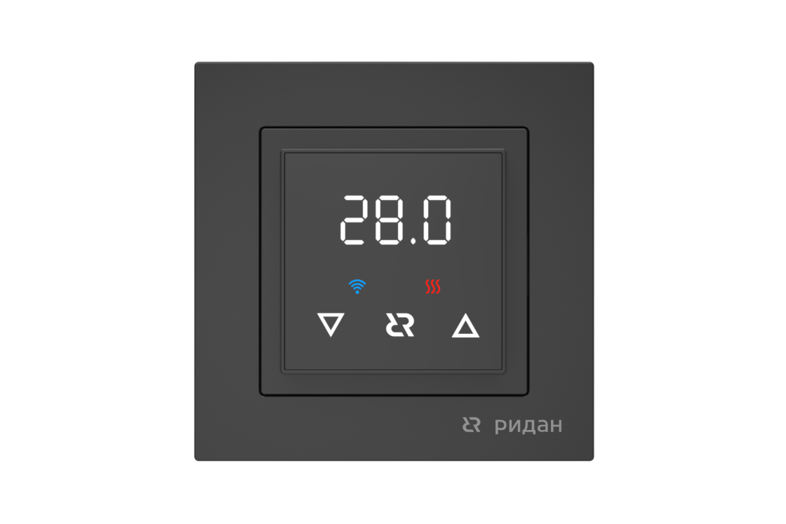 Classy-black-front+logo.png | Программируемый терморегулятор Ридан Classy | официальный сайт Danfoss Россия