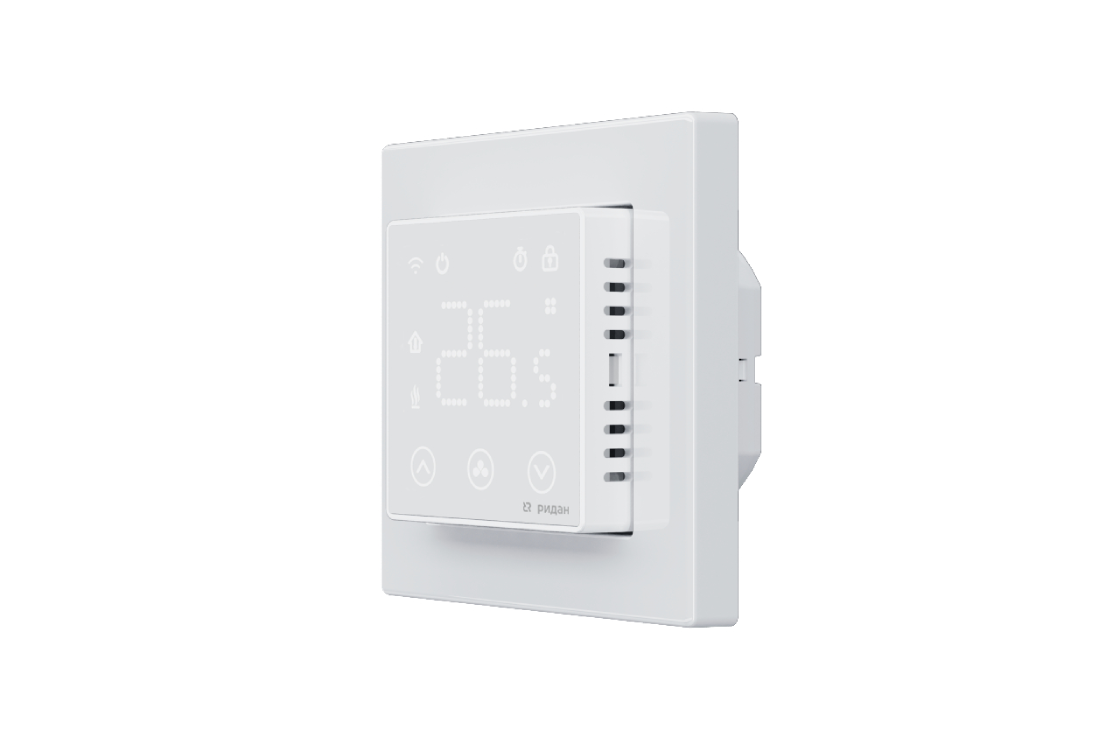 21RT0108R_Clever_left_white.png | Комплекты для теплого пола — нагревательный мат Ridan TF-200 с терморегулятором Ridan Clever | официальный сайт Danfoss Россия