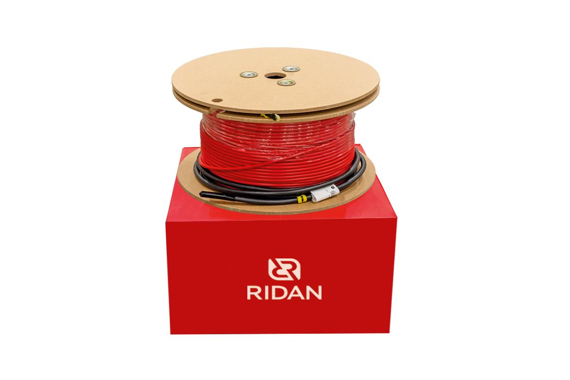 Ridan Flex-18 drum&box.png | Ridan Flex-18 — двухжильный нагревательный кабель для системы «теплый пол» | официальный сайт Danfoss Россия