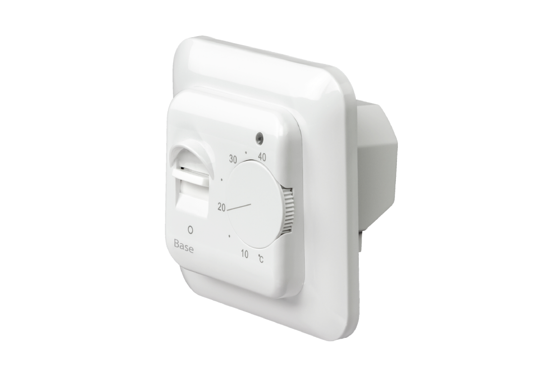 21RT0100R Base-white-left.png | Электронный терморегулятор Base | официальный сайт Danfoss Россия