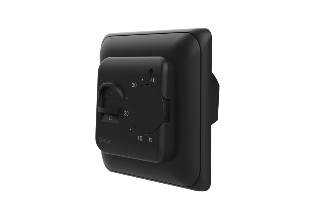 21RT0112R Base-black-left.png | Электронный терморегулятор Base | официальный сайт Danfoss Россия