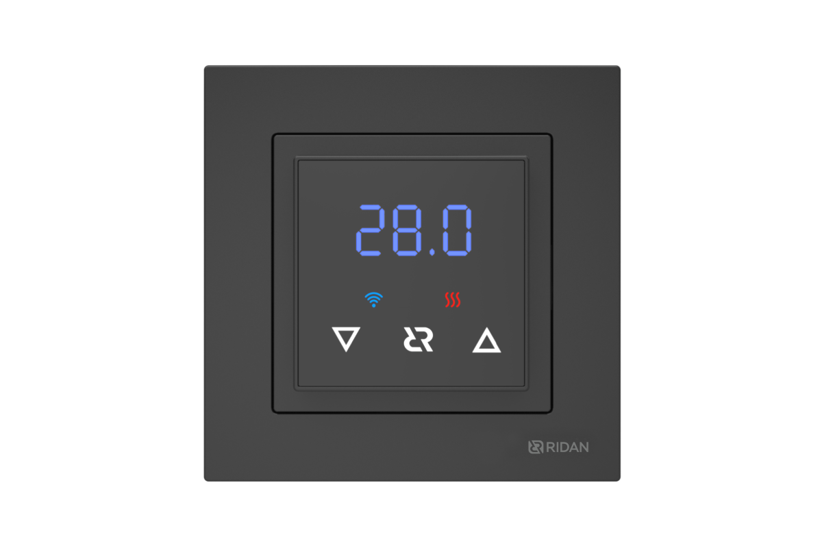 21RT0105R_Ridan Classy-black-front_logoeng.png 21RT0105R_Ridan Classy-black-front_logoeng.png | Программируемый терморегулятор Ridan Classy (Класси) | официальный сайт Danfoss Россия