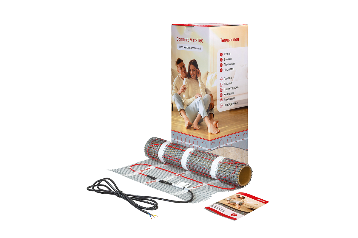 Comfort-Mat_set.png | Нагревательный мат Ridan Comfort Mat-150 (Комфорт Мат-150) | официальный сайт Danfoss Россия