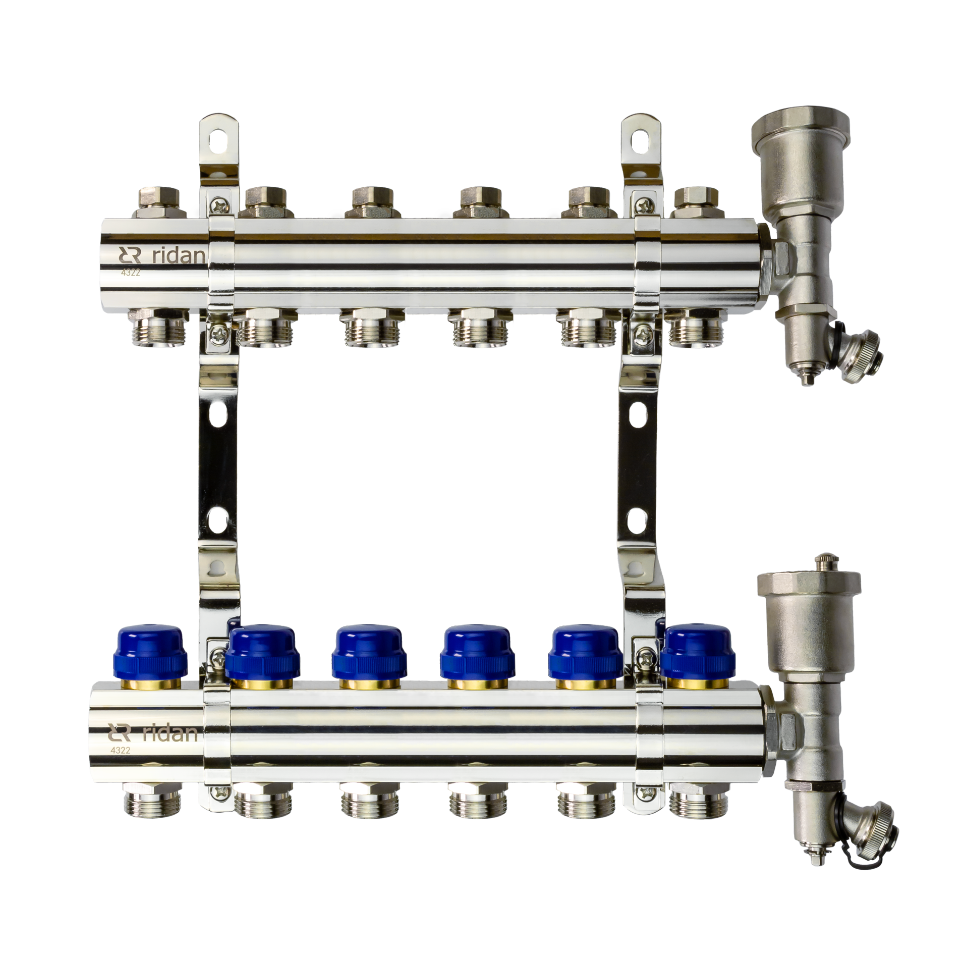 FHF-R-6.png | Коллекторные группы с заглушками для радиаторного отопления FHF-R Ридан | официальный сайт Danfoss Россия