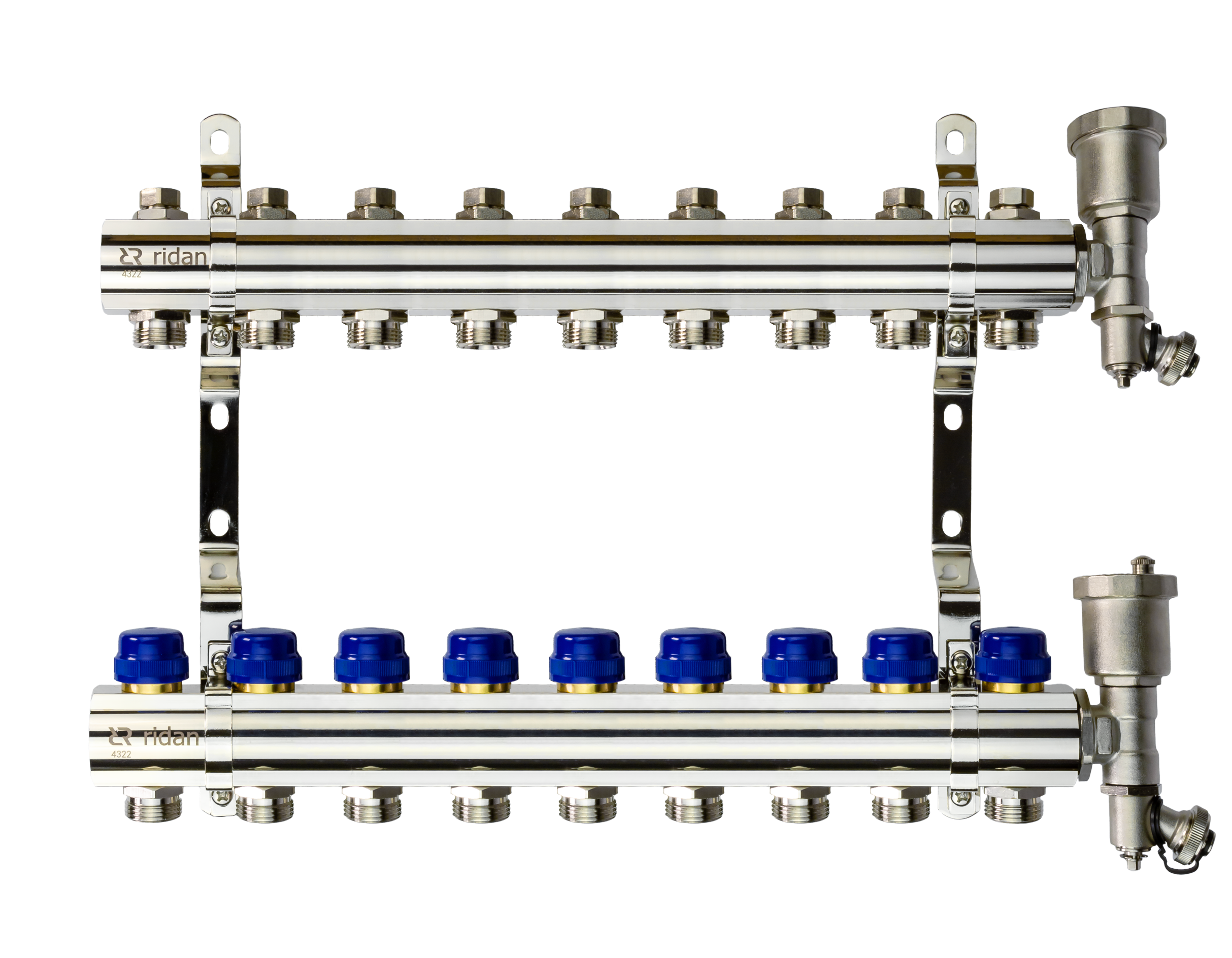 FHF-R-9.png | Коллекторные группы с заглушками для радиаторного отопления FHF-R Ридан | официальный сайт Danfoss Россия
